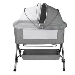Baby Cot, 3 In 1 Baby Bed 4 Way Height Adjustment And Tilt Adjustment With Brake Bassinet Baby Portable Cot For Home And Travel