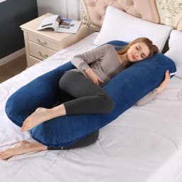 Pregnancy Pillow U Shaped Maternity Pillow with Removable Velvet Cover Full Body Pillow Support for Back HIPS Legs Belly