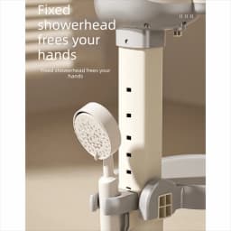 Non-Slip Baby Bath Stand Anti-Tip Free-Standing Baby Standing Shower Stand Safe Multifunctional Infant Bath Support