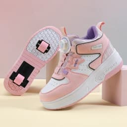 Kids Roller Skate Shoes Fashion Casual Sports Children 4-Wheels Sneakers for Boys and Girls Gift