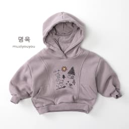2025 Winter New Children Plus Velvet Thick Hoodie Vintage Kids Fleece Tops Boys Girls Warm Hooded Sweatshirt Baby Clothes