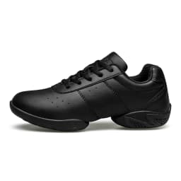 BAXINIER Girls White Dance Sneakers Kids Cheer Tennis Training Shoes Youth Competition Lightweight Cushioned Support