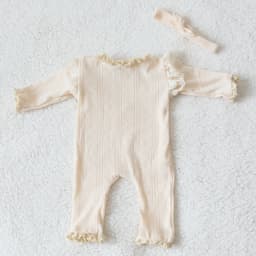 Newborn Photography Props Lace Romper with Bow Headband Baby Girl Outfit Infant Photo Shoot Costume Boutique Set