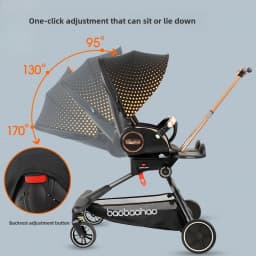 2025 New Baby Stroller A High-view, Lightweight Stroller That Can Be Sat on, Reclined, Pushed in Both Directions, and Folded.