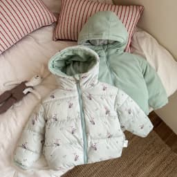 New Double-sided Down Cotton Jacket with Hooded Jacket for Children's Thickened Plush Children's Short Jacket