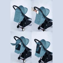 175° 2pcs/Set Sunshade&Cushion Thickening Breathable Canopy UPF50+ Cotton Mattress Yoyo/Yoyo2/Yoya Stroller Replacement Parts