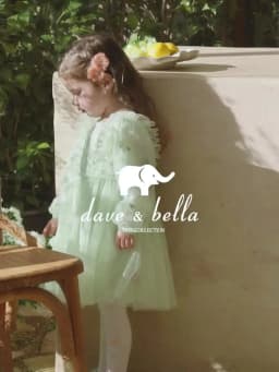 Dave Bella Baby Girl Dress Children Princess Dresses Spring Autumn Kids Clothes Green Charm Mesh Elegant Outdoor Party DB1260177
