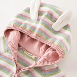 Dave Bella Girls Autumn Winter Hooded Cardigan Sweater for Children Stripe Long Sleeve Knitted Sweater Kids Outwear DB3236100