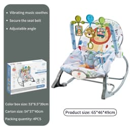 Baby Electric Rocking Chair Cradle Multifunctional Toys with Music Vibration Newborn Cradle Bed Sleep Shaker Fit 0-2 Years Old