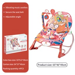 Baby Electric Rocking Chair Cradle Multifunctional Toys with Music Vibration Newborn Cradle Bed Sleep Shaker Fit 0-2 Years Old