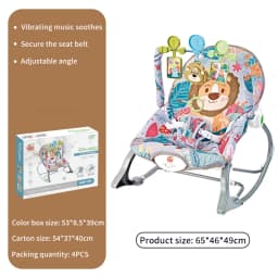 Baby Electric Rocking Chair Cradle Multifunctional Toys with Music Vibration Newborn Cradle Bed Sleep Shaker Fit 0-2 Years Old