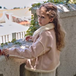 Dave Bella Girls Velvet Jacket Autumn Winter Children Thick Warm Overcoat Long Sleeves Fashion Outerwear Kids Clothing DK4253958