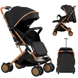 Baby Stroller, Trolley With Mosquito Net, Up To 20 Kg, With Storage Basket, 4 Wheels, Foldable Stroller, Portable Pet Stroller