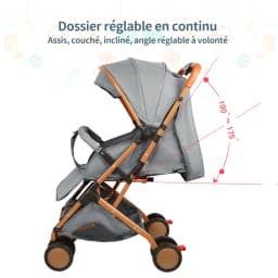 Baby Stroller, Trolley With Mosquito Net, Up To 20 Kg, With Storage Basket, 4 Wheels, Foldable Stroller, Portable Pet Stroller