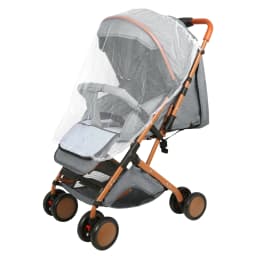 Baby Stroller, Trolley With Mosquito Net, Up To 20 Kg, With Storage Basket, 4 Wheels, Foldable Stroller, Portable Pet Stroller