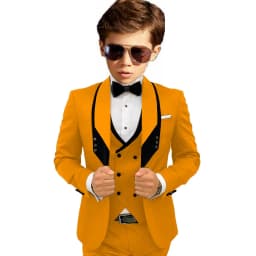 Sky Blue Elegant Shawl Lapel Tuxedo 3 Pieces Formal Banquet Outfit High Quality Children's Stylish Suit Set Party Wear 2-20T