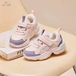 Dave Bella Children's Velvet Shoes Autumn Winter Girls' Antibacterial Shoes Children's Anti slip Sports Shoes Outdoor DB4254969