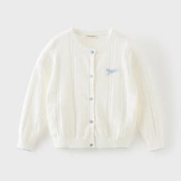 Dave Bella Gilrs Spring Autumn Cardigan Sweater Winter Knitted Cotton Sweater Children Outerwear Kids Clothes DK1260419