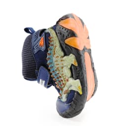 Children's Dinosaur Flash Shoes Autumn Winter for Boys New Genuine Leather Little Kids LED Light Up Casual Glowing Sneakers