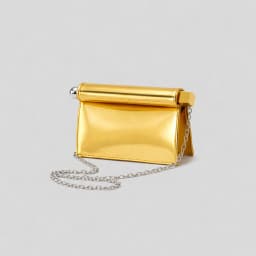Fashion Roll Edge Foldable Clutch Bag 2026 New Large Metallic Silver Evening Party Ladies Shoulder Handbag