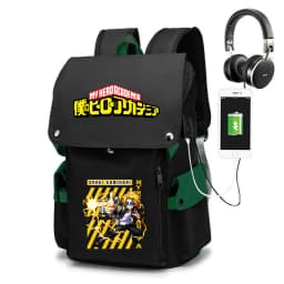Anime Denki Kaminari Backpack for Boys My Hero Academia Large Capacity School Bag Casual Daypack