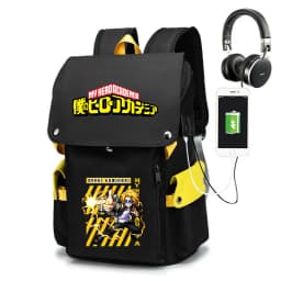 Anime Denki Kaminari Backpack for Boys My Hero Academia Large Capacity School Bag Casual Daypack
