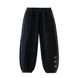 Dave Bella Children Autumn Knitted Pants Girls Spring Elastic Waist Embroidery Trousers Casual Sports Jogger Trousers DK3262885
