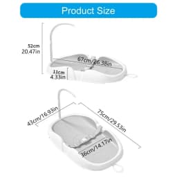 Waterproof Baby Changing Pad - Contoured Wipe-Clean Surface with Non-Slip Backing, Fits All Nursery Changing Tables