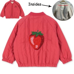 KS 26 Winter Baby Girls Boy Sequin Cotton Jackets Lambswool Coats Cherry Animals Desigh Fleece Flight Suit Kids Sets and Outfits