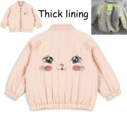 KS 26 Winter Baby Girls Boy Sequin Cotton Jackets Lambswool Coats Cherry Animals Desigh Fleece Flight Suit Kids Sets and Outfits