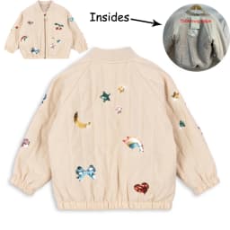 KS 26 Winter Baby Girls Boy Sequin Cotton Jackets Lambswool Coats Cherry Animals Desigh Fleece Flight Suit Kids Sets and Outfits
