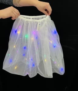 Girl Elsa Anna Princess Dress with LED Light Up Costume for Kids Cosplay Party Clothes Rapunzel Aurora Outfit Carnival Prom Gown