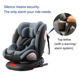 Baby Car Seat ISOFIX 360° Rotating Baby Car Seat with ISOFIX Safety Seat Baby Car Safety Seat 360° Rotating Child Safety Seat for 0-12 Years Old Child Car Seat 9 to 36 kg 5-Point Seat Belt for Children Comfortable