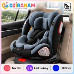 Baby Car Seat ISOFIX 360° Rotating Baby Car Seat with ISOFIX Safety Seat Baby Car Safety Seat 360° Rotating Child Safety Seat for 0-12 Years Old Child Car Seat 9 to 36 kg 5-Point Seat Belt for Children Comfortable