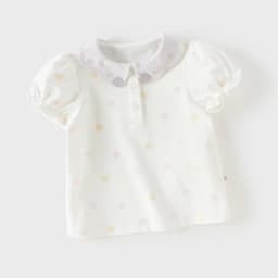 Dave Bella Girl Polo T-shirts Kids Summer Printed Tees Children Short Sleeve Cotton Tops Casual Outdoor Clothes DB2262391