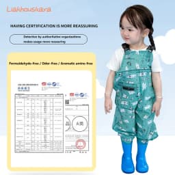Kids Waterproof Bib Overalls With Boots Toddler Waders Lightweight Beach Jumpsuit For Fishing Creek Play Kindergarten Water Gear