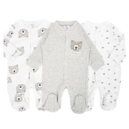 IYEAL Spring Baby Boys Girls Pure Cotton Jumpsuit 3Pcs/Lot Comfortable Breathable Pajamas For Newborns Baby Jumpsuit
