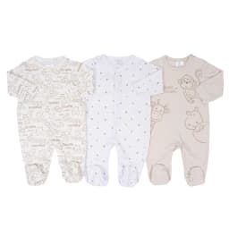 IYEAL Spring Baby Boys Girls Pure Cotton Jumpsuit 3Pcs/Lot Comfortable Breathable Pajamas For Newborns Baby Jumpsuit