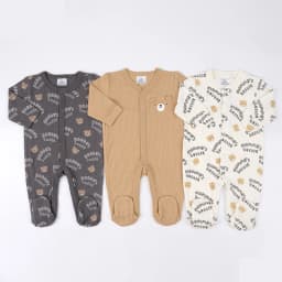 IYEAL Spring Baby Boys Girls Pure Cotton Jumpsuit 3Pcs/Lot Comfortable Breathable Pajamas For Newborns Baby Jumpsuit