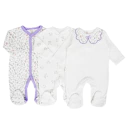 IYEAL Spring Baby Boys Girls Pure Cotton Jumpsuit 3Pcs/Lot Comfortable Breathable Pajamas For Newborns Baby Jumpsuit