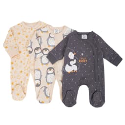 IYEAL Spring Baby Boys Girls Pure Cotton Jumpsuit 3Pcs/Lot Comfortable Breathable Pajamas For Newborns Baby Jumpsuit