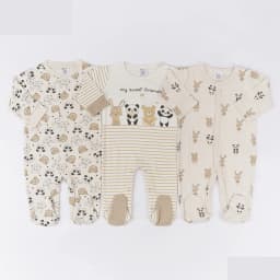 IYEAL Spring Baby Boys Girls Pure Cotton Jumpsuit 3Pcs/Lot Comfortable Breathable Pajamas For Newborns Baby Jumpsuit