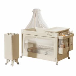 Crib Newborn Splice King Bed Shaking Bed Portable Movable Folding Multifunctional Crib