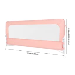 Bed Rails Guard, Adjustable Beds Rail, No Drill Foldable Bed Safety Barrier for Toddlers