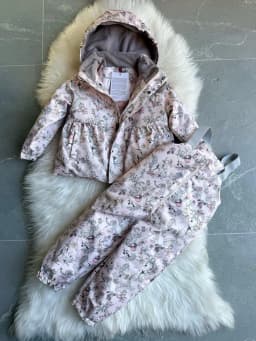 Girls' Down Jacket 2026 Winter New Printed Fashionable Windproof And Warm Children's Hooded Cotton Jacket Thickened Ski Jacket