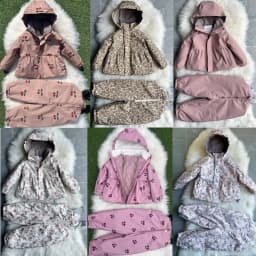 Girls' Down Jacket 2026 Winter New Printed Fashionable Windproof And Warm Children's Hooded Cotton Jacket Thickened Ski Jacket