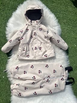 Girls' Down Jacket 2026 Winter New Printed Fashionable Windproof And Warm Children's Hooded Cotton Jacket Thickened Ski Jacket