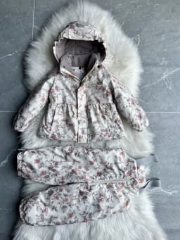 Girls' Down Jacket 2026 Winter New Printed Fashionable Windproof And Warm Children's Hooded Cotton Jacket Thickened Ski Jacket