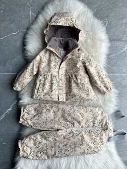 Girls' Down Jacket 2026 Winter New Printed Fashionable Windproof And Warm Children's Hooded Cotton Jacket Thickened Ski Jacket