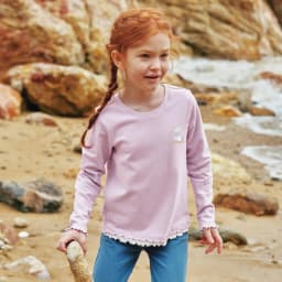 Dave Bella Girls Spring Autumn T-shirt Children Long Sleeve Pullover Casual Kids Outdoor Bottoming Tops Clothes DK3263344